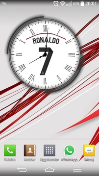 Cristiano Ronaldo Widget Clock游戏截图2
