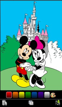 Color That Disney Cartoon - Free Coloring Book App游戏截图1