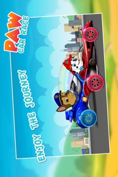 Paw Puppy extreme Car Racing Rush游戲截圖3