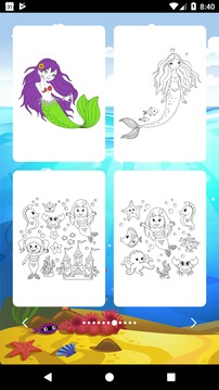 Mermaids Game Coloring游戏截图4