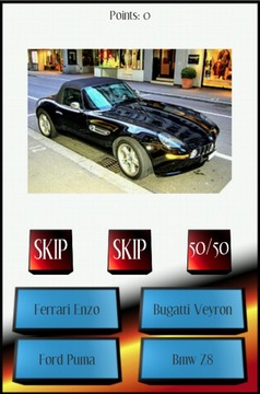 Sports Car Picture Quiz游戲截圖2