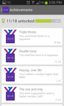 2plus2 Number Puzzle游戲截圖5
