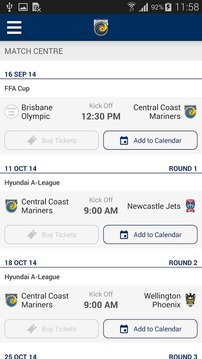 Central Coast Mariners游戲截圖2