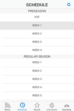 NFL 2014 Scores & Schedules游戲截圖2