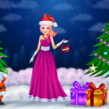 christmas barbie dressup游戲截圖1
