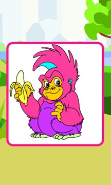 Coloring Playful Monkeys游戲截圖2