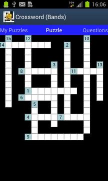 Crossword (Bands/Artists)游戲截圖2
