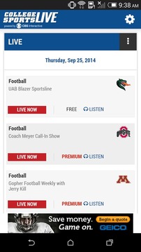 College Sports Live游戲截圖1