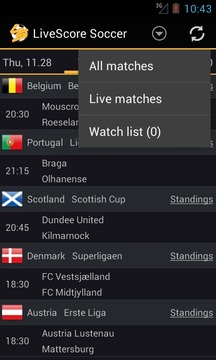 Livescore Football游戲截圖4