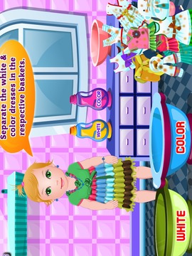 Baby Juliet Washing Clothes游戲截圖4