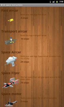 Lego space instructions游戲截圖1