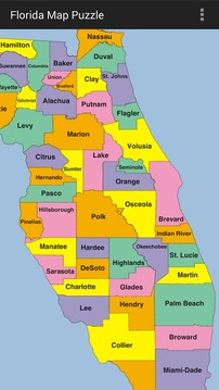 Florida Map Puzzle游戲截圖2