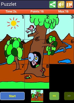 Puzzlet Sliding puzzle kids游戲截圖3