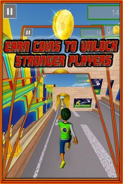 Brazil Surfers : soccer runner游戲截圖2