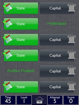 India States Geography Memory游戲截圖5