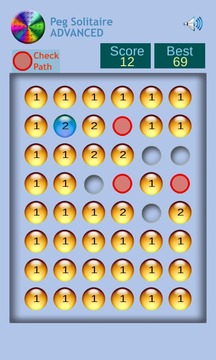 Peg Solitaire ADVANCED游戲截圖2