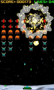 Alien Raiders (Space Invaders)游戲截圖3