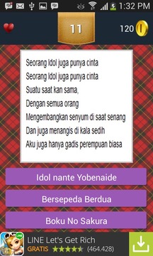 Tebak Lagu JKT48游戲截圖4