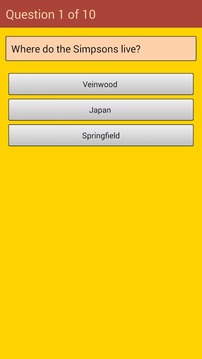 Trivia Quiz for The Simpsons游戲截圖2