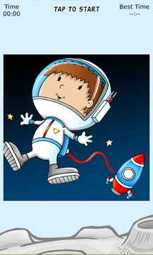 Astronaut Fun Sliding Puzzle游戲截圖1