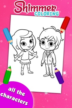 Shimmer Magic Coloring Game游戲截圖2