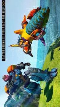 Shark Robot Transforming War Attack游戲截圖1