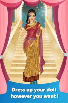 Indian Bride Dress Up Makeover游戲截圖1