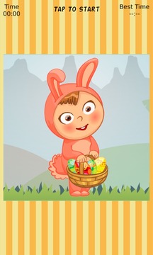 Easter Bunny Sliding Puzzle游戲截圖2