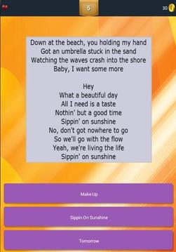 Guess Lyrics: Avril Lavigne游戲截圖4