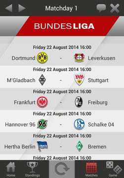 Bundesliga Live 2014-2015游戲截圖3