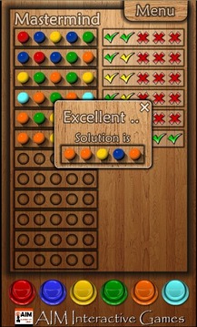 Mastermind (Code Cracker)游戲截圖1