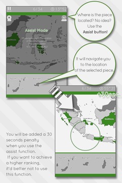 Enjoy L. Indonesia Map Puzzle游戲截圖3