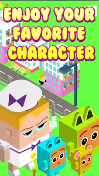 Boss Baby Blocky Race游戲截圖2