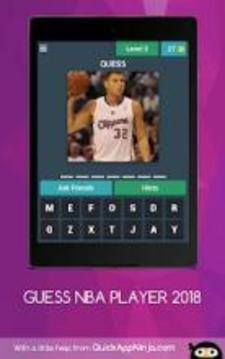 GUESS NBA PLAYER 2018游戲截圖4