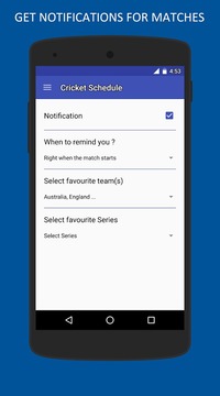 Cricket Schedule游戏截图3