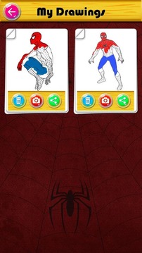 The amazing spider hero Coloring Pages游戲截圖4