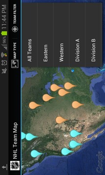NHL Team Map游戲截圖1