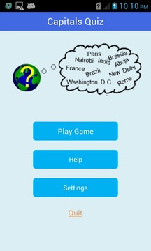 Capitals Quiz游戲截圖1