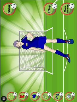 Girl Footballer Dressup游戲截圖3