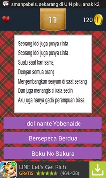 Tebak Lagu JKT48游戲截圖3
