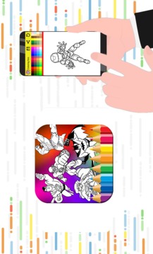 coloring book Super Heros free游戲截圖2
