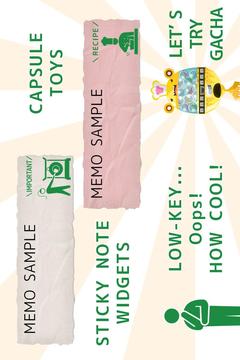 Capsule Toy Sticky Note Widget游戲截圖2