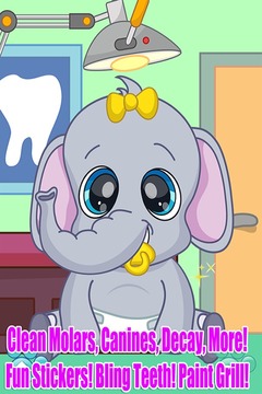 Baby Animal Pet Dentist Office游戲截圖4