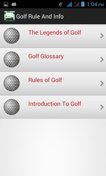 Golf Rules & Info游戲截圖3