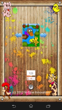 Coloring Board HD Farm Animals游戲截圖5