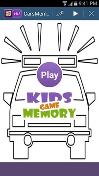 Cars Memory Game For Kids游戲截圖1