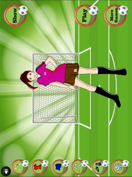 Girl Footballer Dressup游戲截圖4