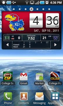Kansas Jayhawks Live Clock游戲截圖5