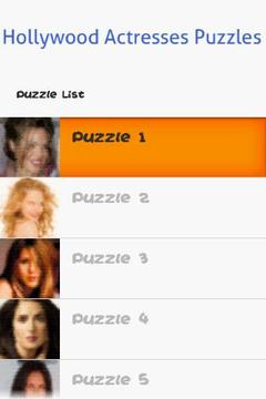 Hollywood Actresses Puzzles游戏截图1