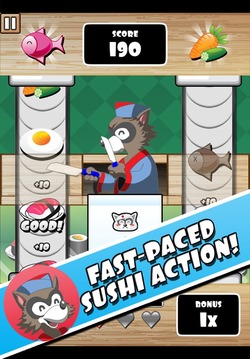Raccoon Sushi Chef游戏截图1